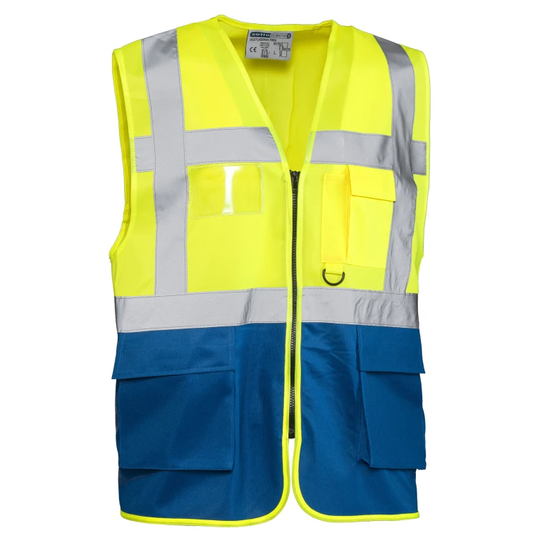 Arbeitsweste mit hoher Sichtbarkeit und mehreren Taschen Sottozero Laser 7085