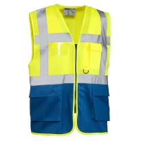 Arbeitsweste mit hoher Sichtbarkeit und mehreren Taschen Sottozero Laser 7085