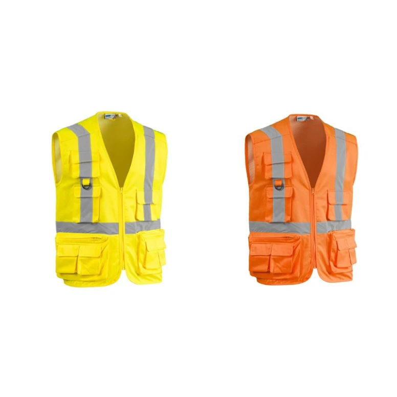 Arbeitsweste mit hoher Sichtbarkeit und vielen Taschen Sottozero Star 7045