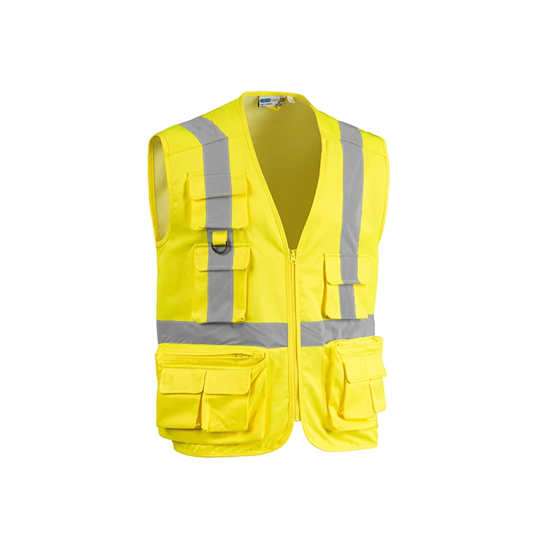 Arbeitsweste mit hoher Sichtbarkeit und vielen Taschen Sottozero Star 7045