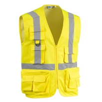 Arbeitsweste mit hoher Sichtbarkeit und vielen Taschen Sottozero Star 7045