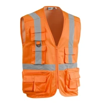 Arbeitsweste mit hoher Sichtbarkeit und vielen Taschen Sottozero Star 7045