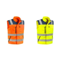 Arbeitsweste mit hoher Sichtbarkeit und vielen Taschen Sottozero Valico 9815