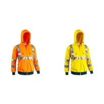 Arbeits-Sweatshirt mit hoher Sichtbarkeit und durchgehendem Reißverschluss und Kapuze Sottozero Flash 7680
