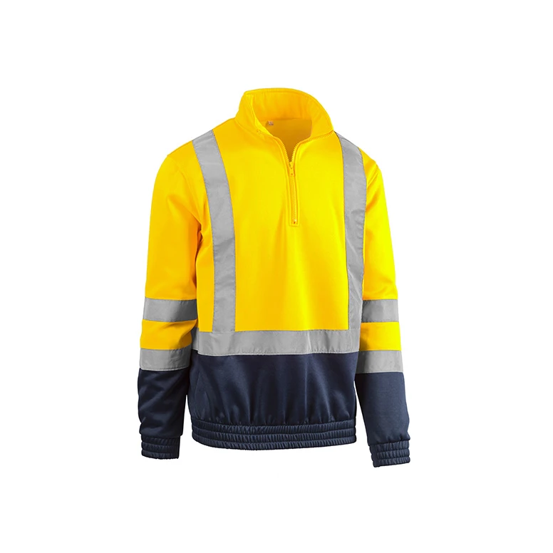Arbeits-Sweatshirt mit hoher Sichtbarkeit Halb-Zip Sottozero Smash 7880