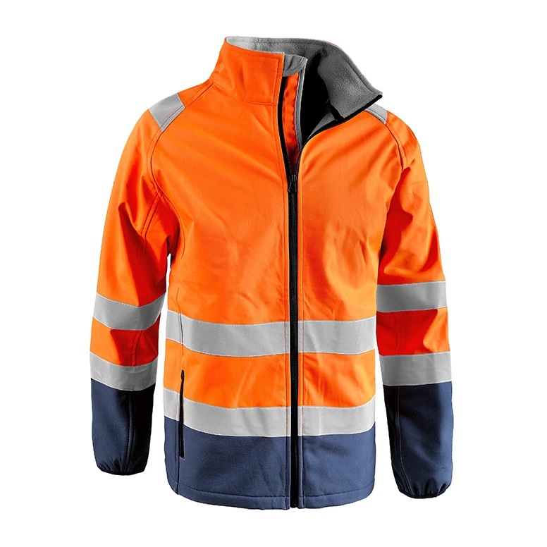 Arbeitsjacke mit hoher Sichtbarkeit Multitasche Softshell Stretch Sottozero Solarsoft 2345