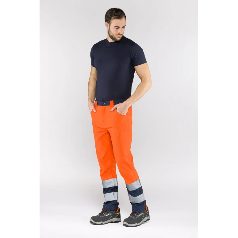 Arbeits Hosen mit hoher Sichtbarkeit Multitaschen Stretch Sottozero Ecolight 2590