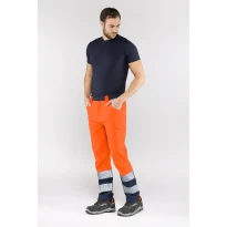 Arbeits Hosen mit hoher Sichtbarkeit Multitaschen Stretch Sottozero Ecolight 2590