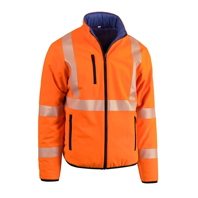 Arbeitsjacke mit hoher Sichtbarkeit Multitaschen Softshell Wendejacke Sottozero Doubler 2399