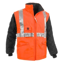 Arbeitsjacke mit hoher Sichtbarkeit Multitaschen Mit abnehmbaren Ärmeln Sottozero Autobahn 2301 2