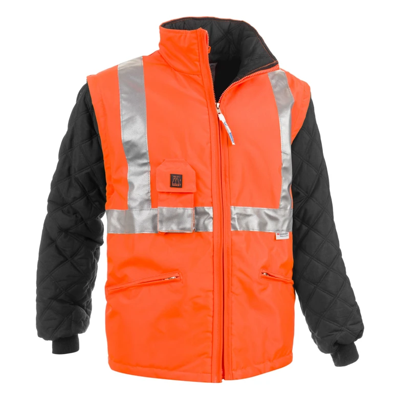 Arbeitsjacke mit hoher Sichtbarkeit Multitaschen Mit abnehmbaren Ärmeln Sottozero Autobahn 2301