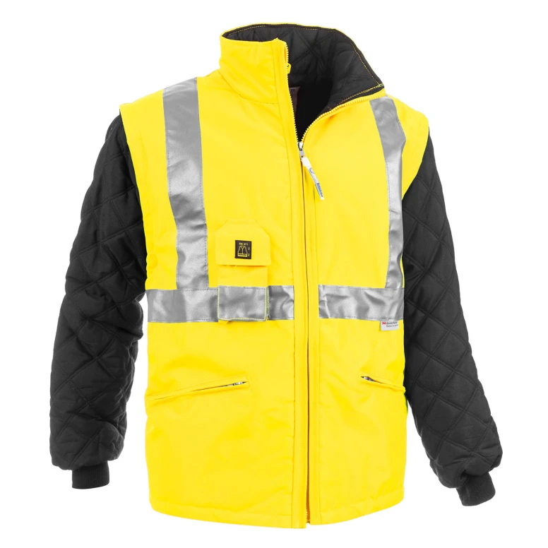 Arbeitsjacke mit hoher Sichtbarkeit Multitaschen Mit abnehmbaren Ärmeln Sottozero Autobahn 2301