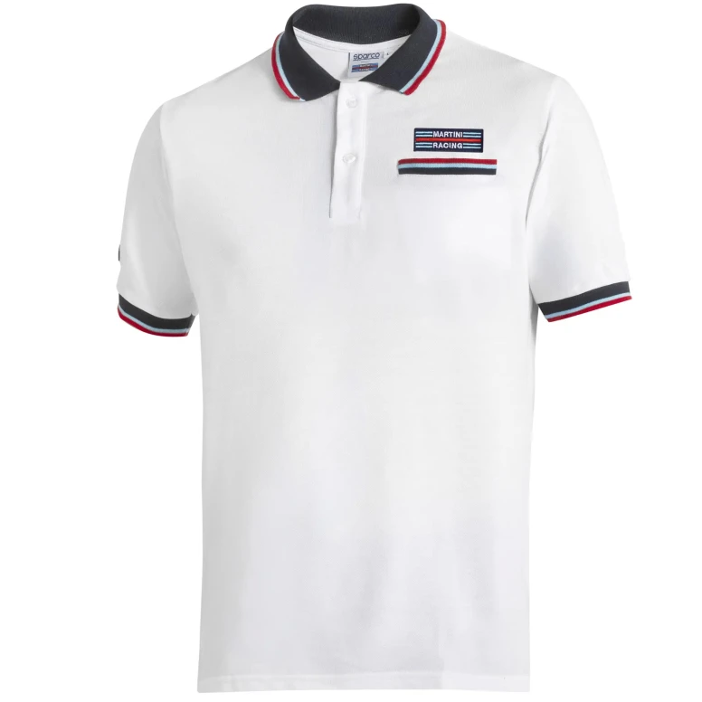 Arbeits-Poloshirt 100% Baumwolle Sparco Martini Racing Pocket BML0009-D0
