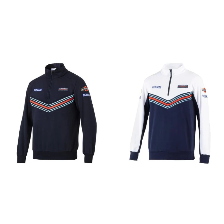 Arbeitssweatshirt mit halbem Reißverschluss Sparco Martini Racing Half Zip Sweatshirt 013037MR