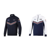 Arbeitssweatshirt mit halbem Reißverschluss Sparco Martini Racing Half Zip Sweatshirt 013037MR