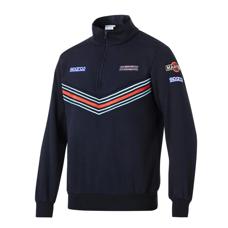 Arbeitssweatshirt mit halbem Reißverschluss Sparco Martini Racing Half Zip Sweatshirt 013037MR