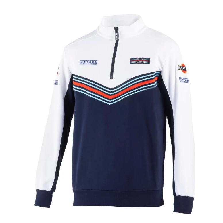 Arbeitssweatshirt mit halbem Reißverschluss Sparco Martini Racing Half Zip Sweatshirt 013037MR