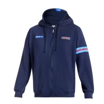 Arbeitskapuzenjacke mit durchgehendem Reißverschluss Sparco Martini Racing Hooded Full Zip BMF0013D0