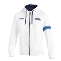 Arbeitskapuzenjacke mit durchgehendem Reißverschluss Sparco Martini Racing Hooded Full Zip BMF0013D0