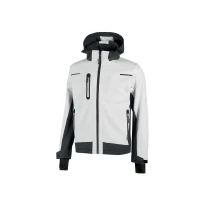 Softshell-Arbeitsjacke mit mehreren Taschen Stretch wasserdicht winddicht U-Power Space White WFU187