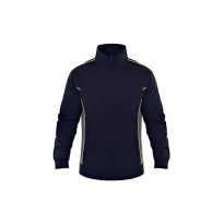 Arbeitssweatshirt mit Halbreißverschluss Fluo 2