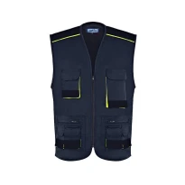 Arbeitsweste mit Mehreren Taschen Fluo