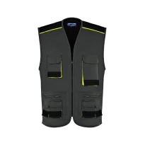 Arbeitsweste mit Mehreren Taschen Fluo