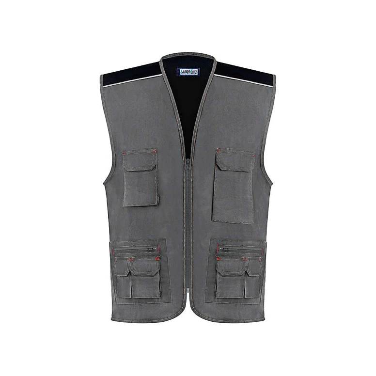 Arbeitsweste mit Mehreren Taschen und Durchgehendem Reißverschluss Professional