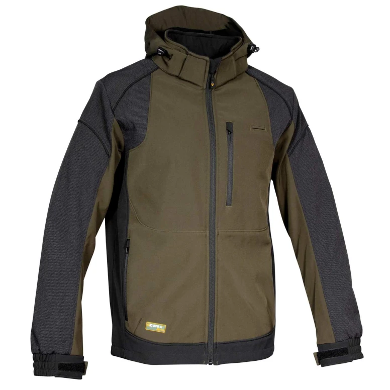 Arbeitsjacke Softshell Multitaschen Stretch Wasserdicht Cofra Seewald V323-0-03