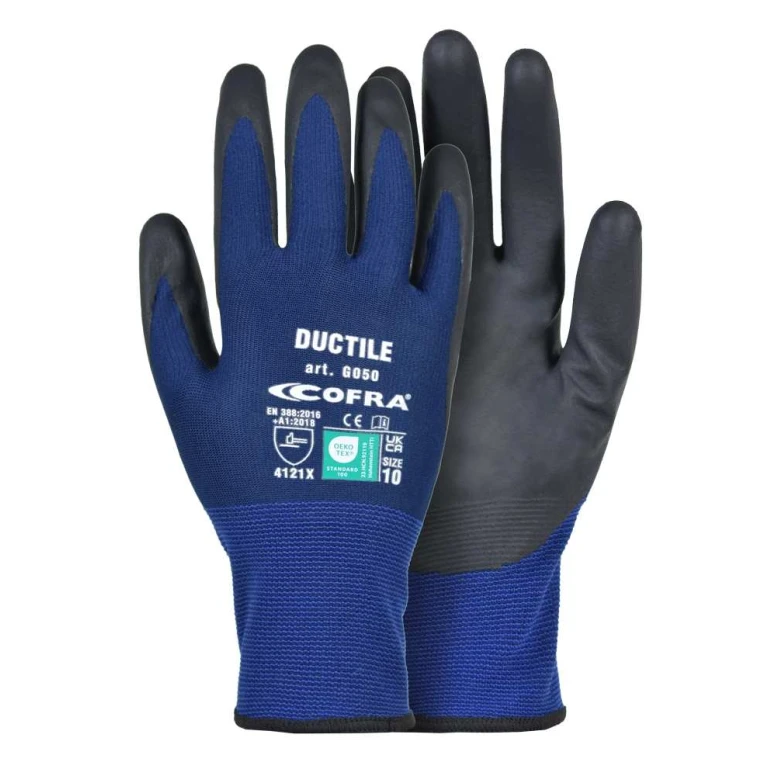 12 Stück - Arbeitshandschuhe aus Nitril Cofra Ductile G050