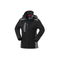 Arbeitsjacke Softshell mit mehreren Taschen wasserdicht und mit Kapuze für Damen Rossini Smarty Lady HH639