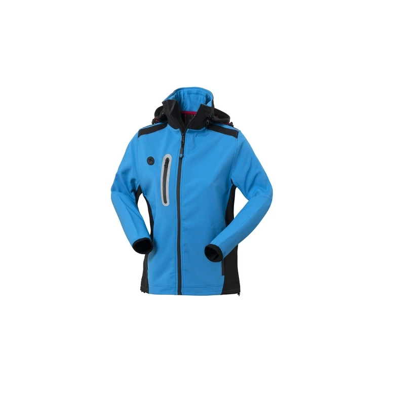 Arbeitsjacke Softshell mit mehreren Taschen wasserdicht und mit Kapuze für Damen Rossini Smarty Lady HH639