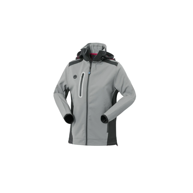 Arbeitsjacke Softshell mit mehreren Taschen wasserdicht und mit Kapuze für Damen Rossini Smarty Lady HH639