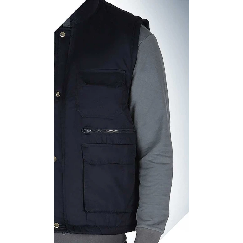 Arbeitsjacke mit mehreren Taschen und abnehmbaren Ärmeln mit Reißverschluss Winter 279BN