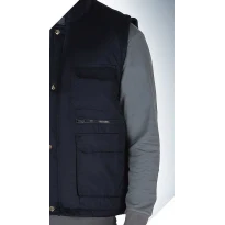 Arbeitsjacke mit mehreren Taschen und abnehmbaren Ärmeln mit Reißverschluss Winter 279BN