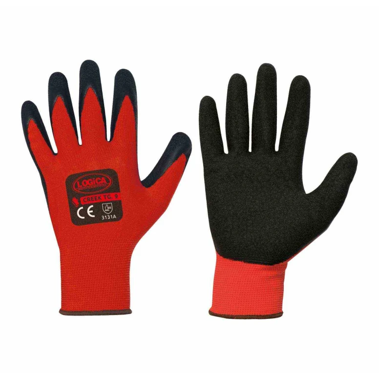 12 Paar - Arbeitshandschuhe mit Latexbeschichtung Logica CREEK/2