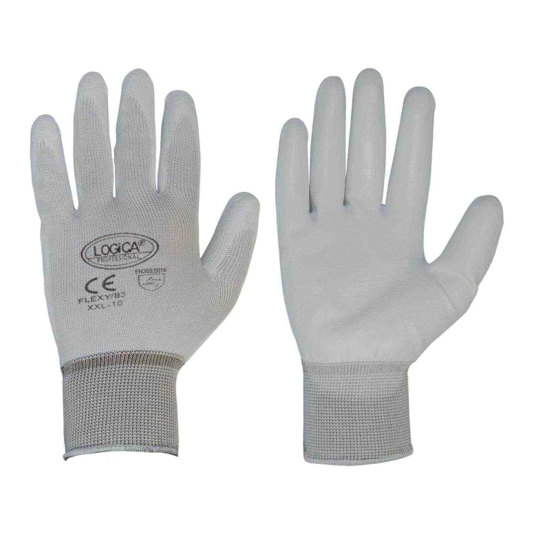 12 Paar - Arbeitshandschuhe mit Polyester-Beschichtung Logica FLEXY/B3