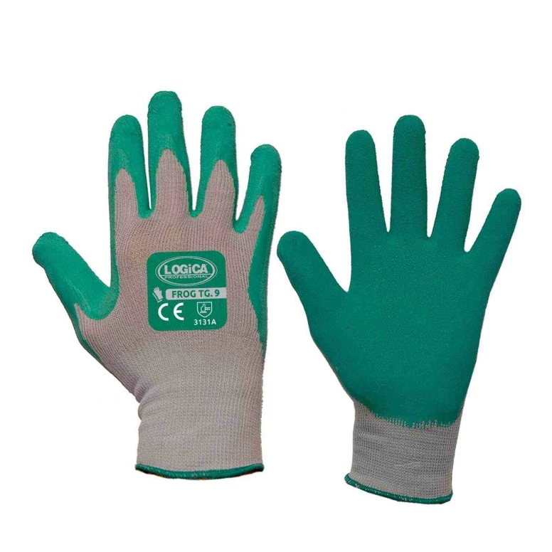 12 Paar - Arbeitshandschuhe mit Latexbeschichtung Logica FROG