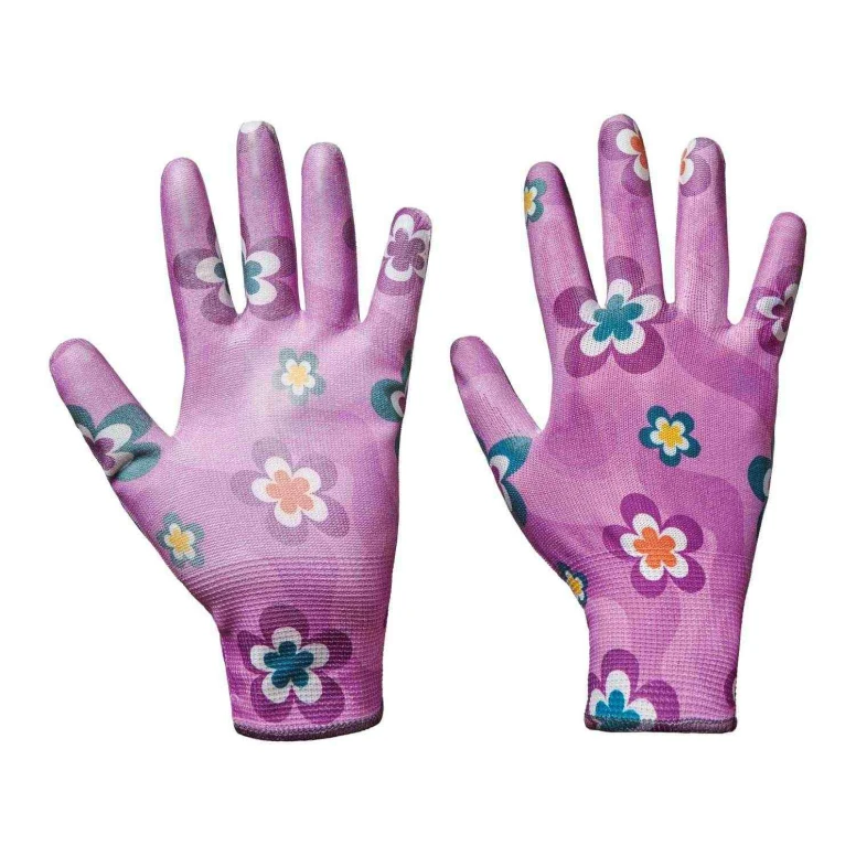 12 Paar - Damen-Arbeitshandschuhe mit Polyurethan-Beschichtung Logica LADYPINK