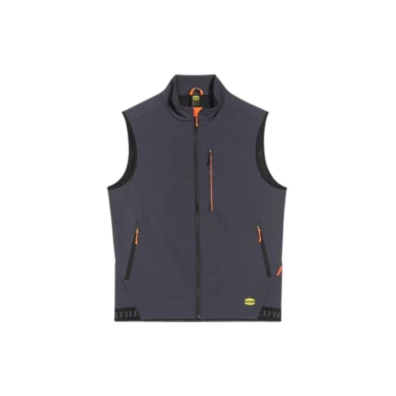 Arbeitsweste Stretch mit Mehreren Taschen und Vollem Reißverschluss Diadora Utility Vest Shadow 702.182038
