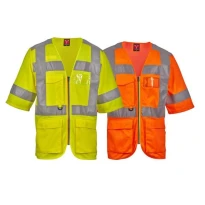 Arbeitsgilet mit hoher Sichtbarkeit Kurzarm Mehrtaschen Payper EXO AY 7623