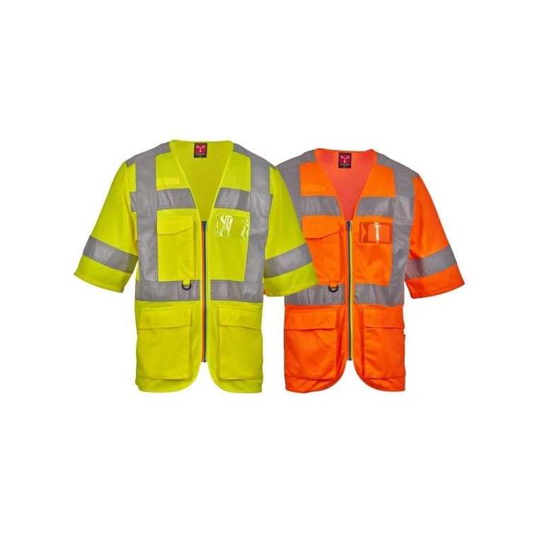 Arbeitsgilet mit hoher Sichtbarkeit Kurzarm Mehrtaschen Payper EXO AY 7623