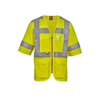 Arbeitsgilet mit hoher Sichtbarkeit Kurzarm Mehrtaschen Payper EXO AY 7623