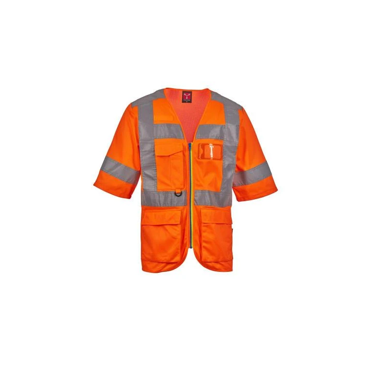 Arbeitsgilet mit hoher Sichtbarkeit Kurzarm Mehrtaschen Payper EXO AY 7623