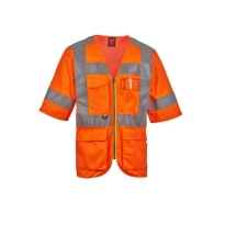 Arbeitsgilet mit hoher Sichtbarkeit Kurzarm Mehrtaschen Payper EXO AY 7623