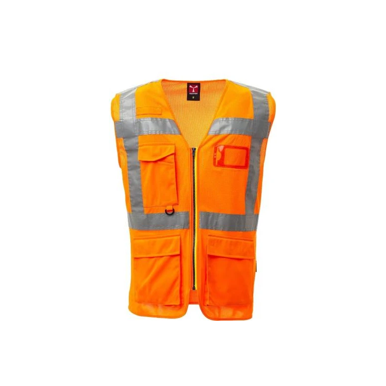 Arbeitsgilet mit hoher Sichtbarkeit Mehrtaschen Payper EXTRA MESH AY 7586