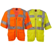 Arbeitsgilet mit hoher Sichtbarkeit Mehrtaschen Kurzarm Payper EXO MESH AY 7624
