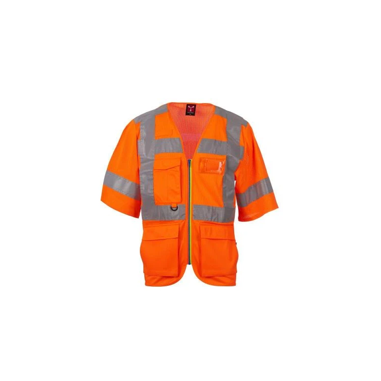 Arbeitsgilet mit hoher Sichtbarkeit Mehrtaschen Kurzarm Payper EXO MESH AY 7624