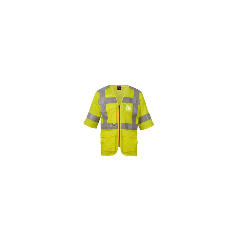 Arbeitsgilet mit hoher Sichtbarkeit Mehrtaschen Kurzarm Payper EXO MESH AY 7624