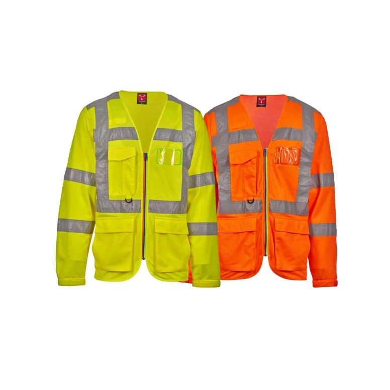 Arbeitsgilet mit hoher Sichtbarkeit Mehrtaschen Langarm Payper LONG EXO AY 7625